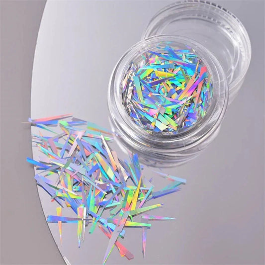 "Aurora Cellophane Nail Art Stickers"