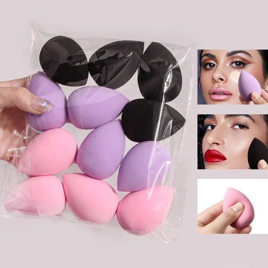 "12Pcs Multicolor Makeup Sponge Set"