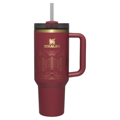 Stanley Tumbler 40 OZ Cranberry Winterscape