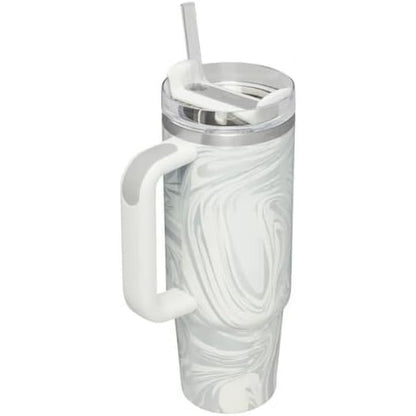 Stanley Cup 40oz with handle Stainless Steel Vacuum Insulated Tumbler Stanley Dupes Copo Termico Stanley ( Polar swirl )